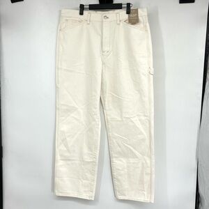 NWT Madewell Low-Slung Straight Jeans in White Size 31